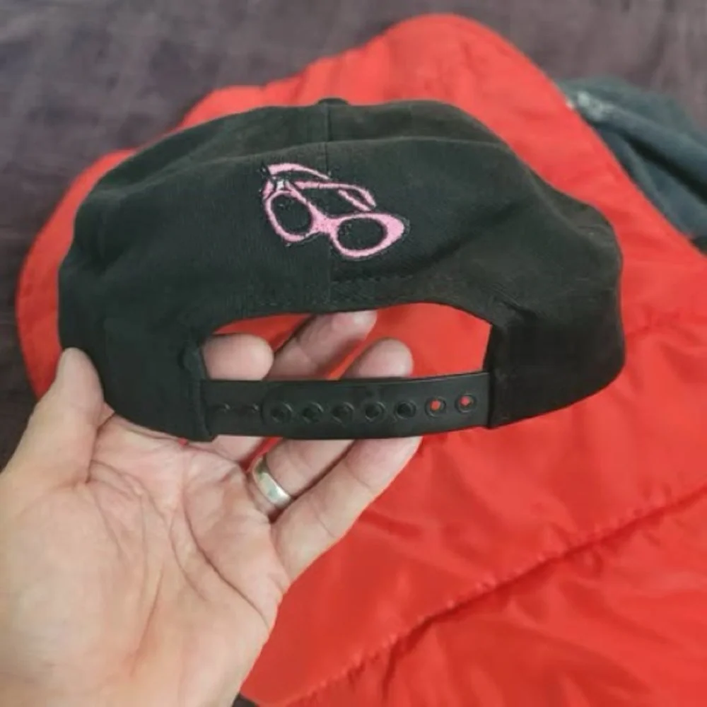 Barbie Black Cap with Pink Script Logo